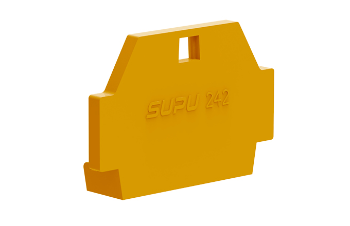 Торцевая крышка 242642 - Торцевая крышка для клемм 242…, цвет: серый