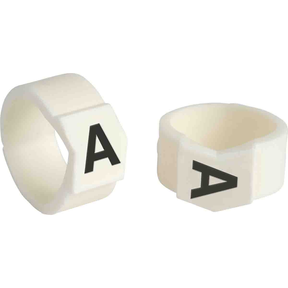 brd133710 - SCN-61-A клипсы белые, 50шт/упак, для провода 15,1-19,0мм диаметра, легенда A