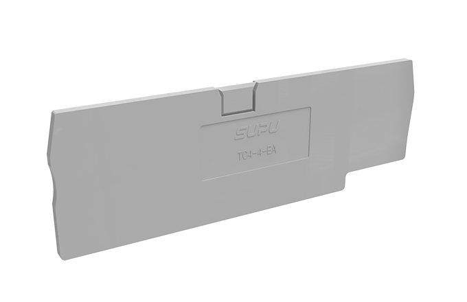 Торцевая крышка TC4-4-GY-EA - Торцевая крышка для клемм TC4-4-..., цвет: серый