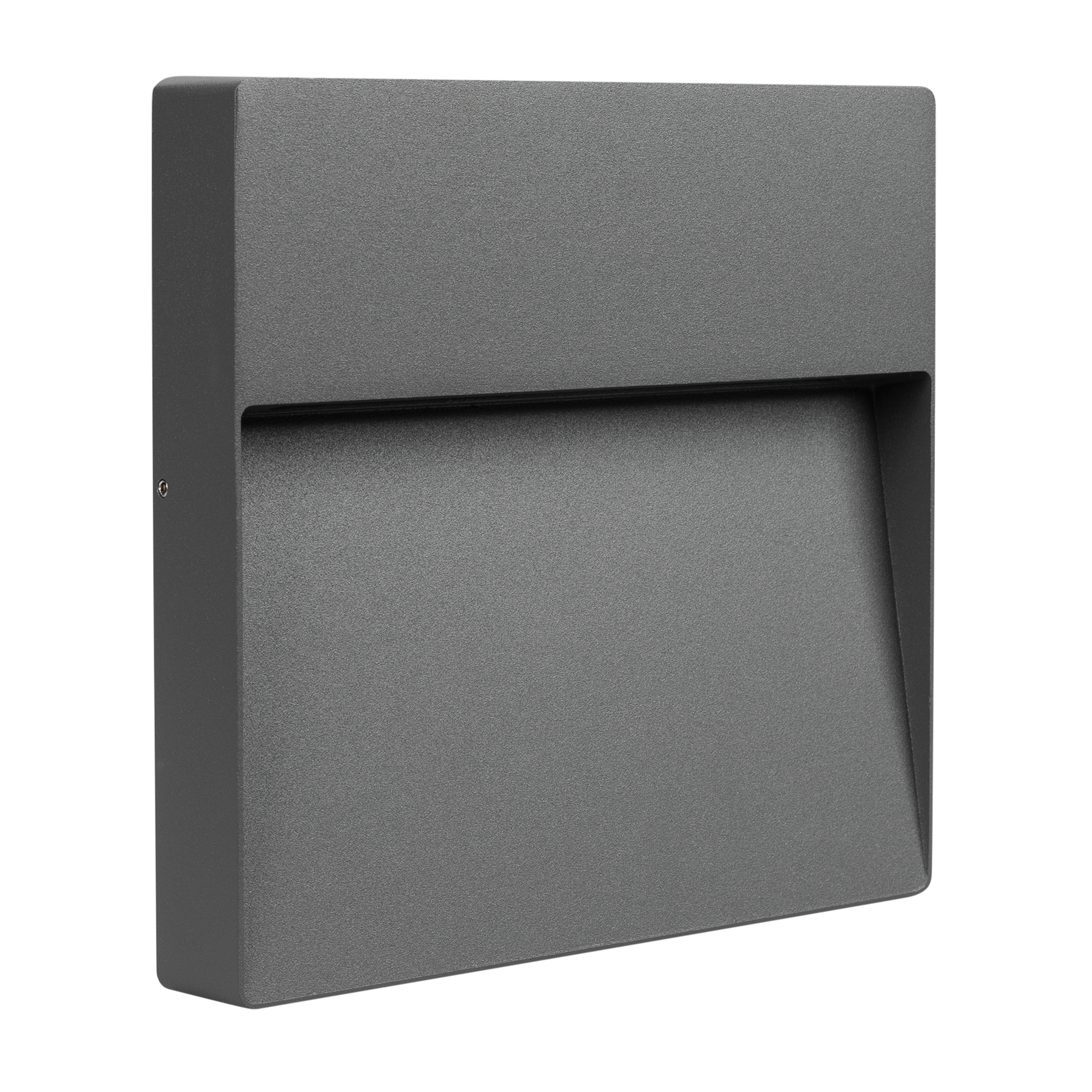 Светильник LGD-TRACE-S215x215-8W Warm3000 (GR, 60 deg, 230V) 029958 - Светодиодный накладной квадратный светильник для стен, лестниц, 8Вт. Цвет ТЕПЛЫЙ БЕЛЫЙ 3000K, св.поток 300лм, CRI(Ra)>80, угол 60°, асимметричный свет. Размер 215x215x36мм. Влагозащищен