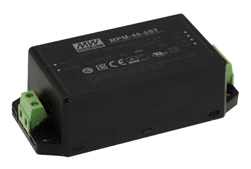 MPM-45-5ST - Преобразователь в корпусе 45Вт выход 5/8А выводы под винт