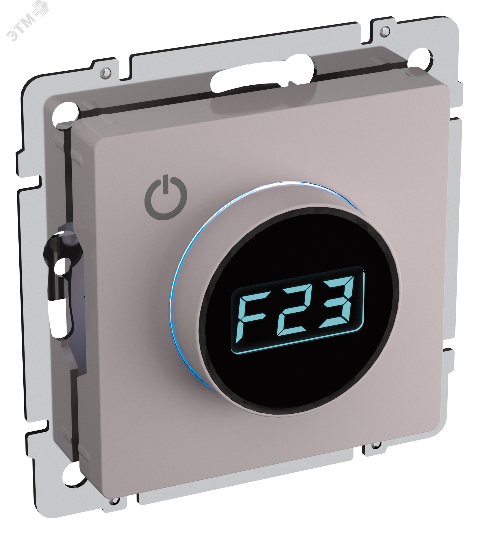 Термостат электронный с индикацией BRITE СП IP20 ТС10-1-БрЖ жемчуг BR-RT11-K36