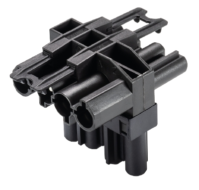 Разветвитель GST18I4V 2P1T V SW - Распределительное устройство, 1 вход / 2 выхода, тип: T, 4 полюса, серия gesis GST18i4, номинальное напряжение: 250V, номинальный ток: 20А, цвет: черный