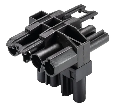 Разветвитель GST18I4V 2P1T V SW - Распределительное устройство, 1 вход / 2 выхода, тип: T, 4 полюса, серия gesis GST18i4, номинальное напряжение: 250V, номинальный ток: 20А, цвет: черный