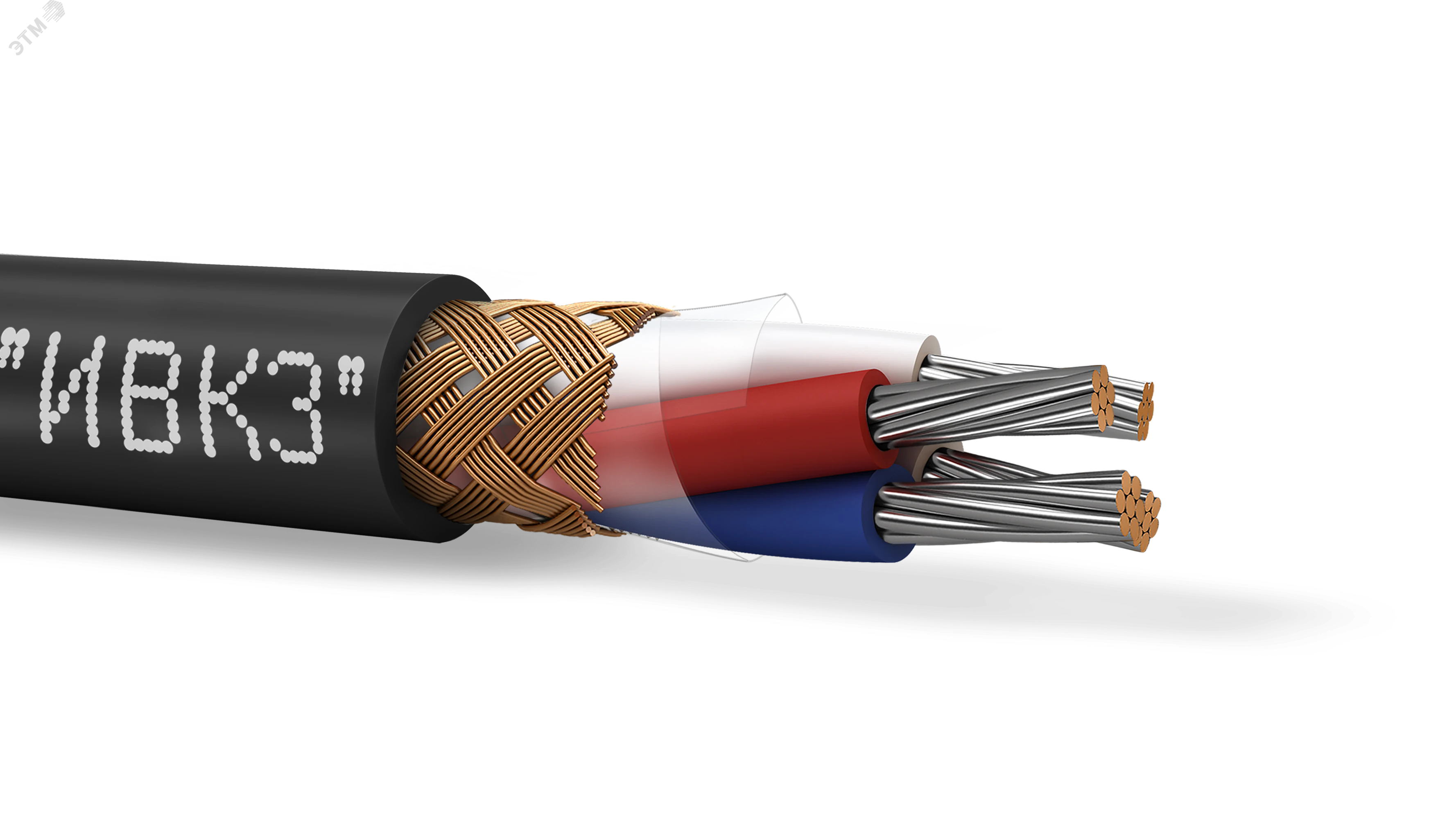 Кабель монтажный МКЭШВнг(А)-LS 2х2х0,75 бухта 100м ТРТС 00-00041458