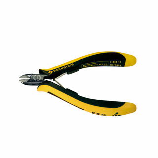 3-665-15 - Антистатические бокорезы серии Euroline с резиновым проводящим покрытием ручек с твердосплавными режущими кромками для прецизионной резки стекловолокна диаметром до 2 мм. Специальная заточка граней от соскальзывания