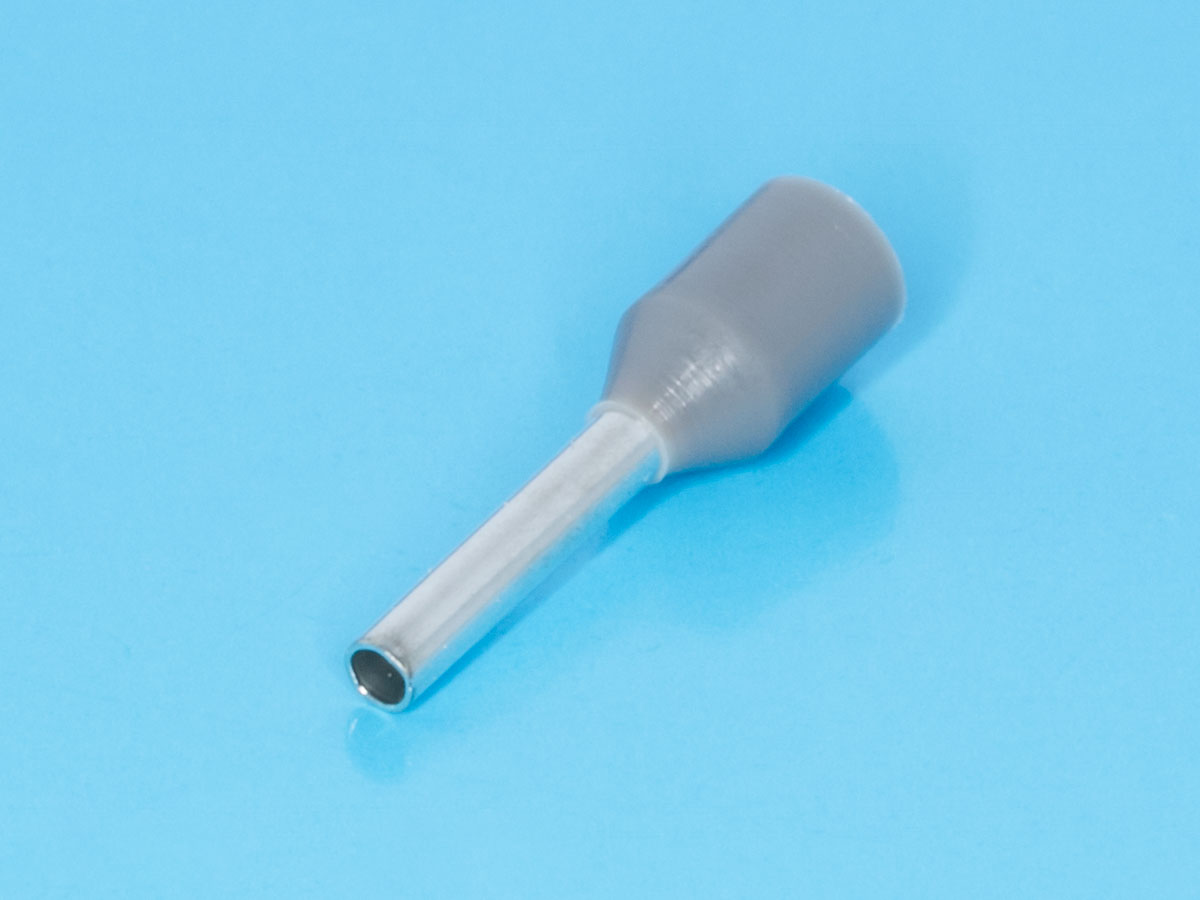 TIC-0.75-8 - Наконечник 8мм для обжима многожильного кабеля  0,75мм, изолированный, кратно 100шт.