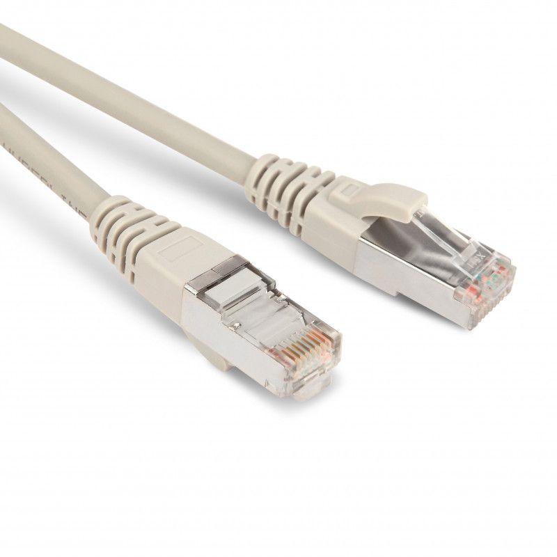 Патч-корд кат.5E F/UTP экранир. LSZH PC-LPM-STP-RJ45-RJ45-C5e-1M-LSZH-GY 1м сер. 42308