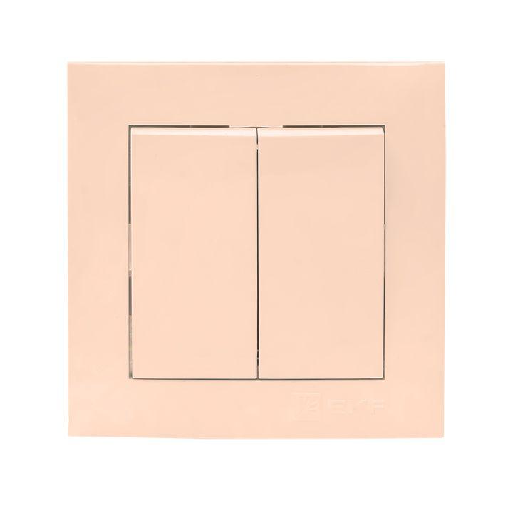 Валенсия выключатель 2-кл. 10А кремовый PROxima EWV10-023-20