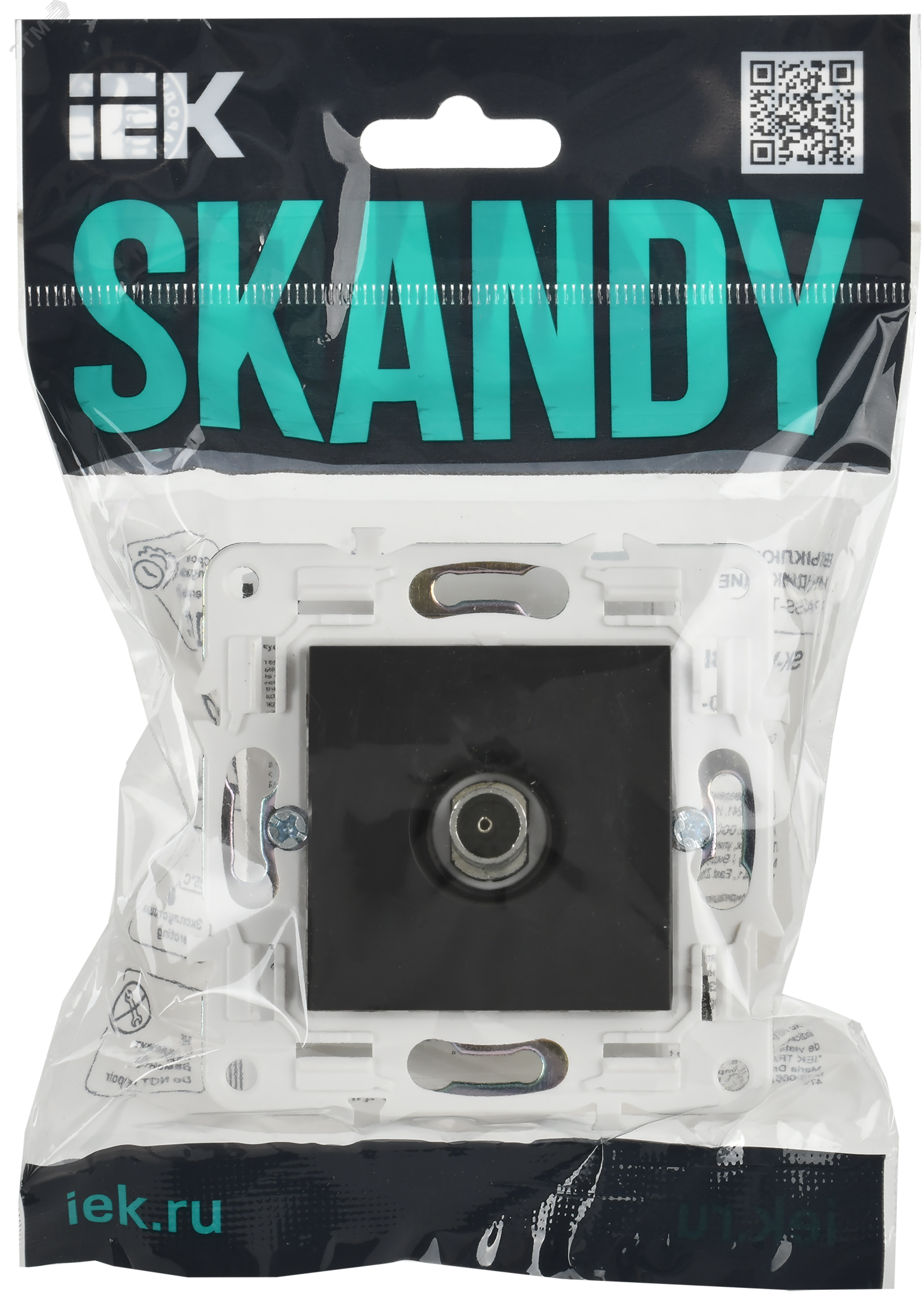 SKANDY Розетка TV оконечная SK-A12T титан IEK SK-A10-O-K48