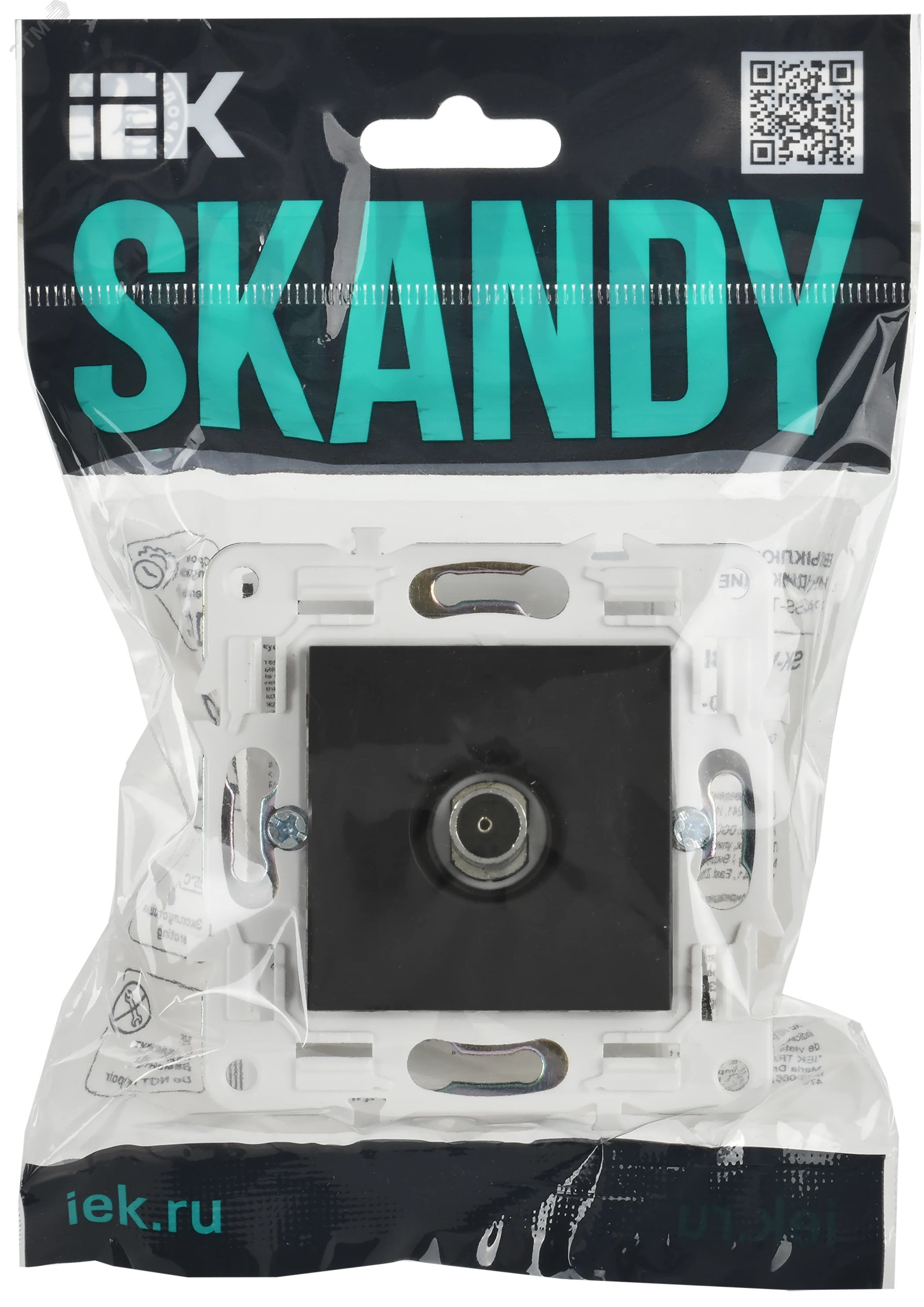 SKANDY Розетка TV оконечная SK-A12T титан IEK SK-A10-O-K48