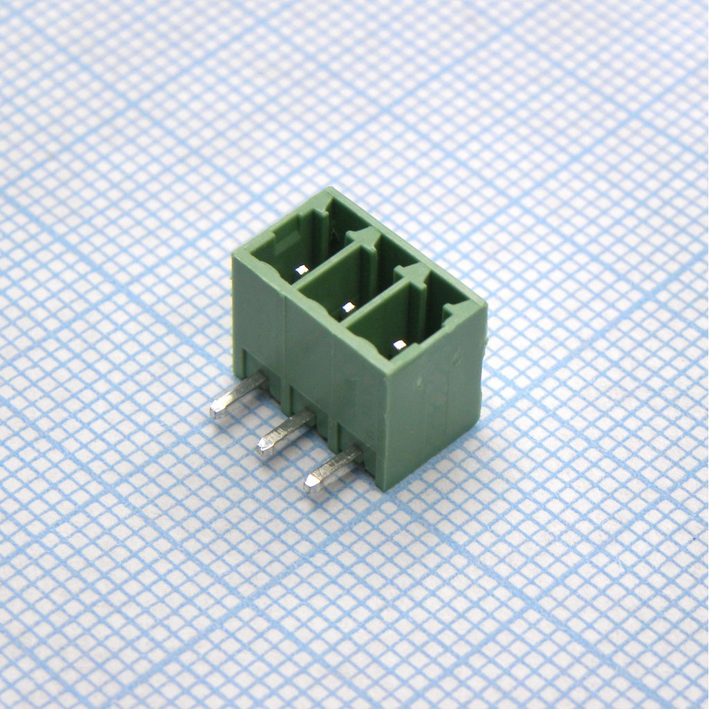 15EDGRC-3.5-03P-14-00A(H) - Разъемный клеммный блок на плату, 3 контакта. Серия 15EDGRC-3.5