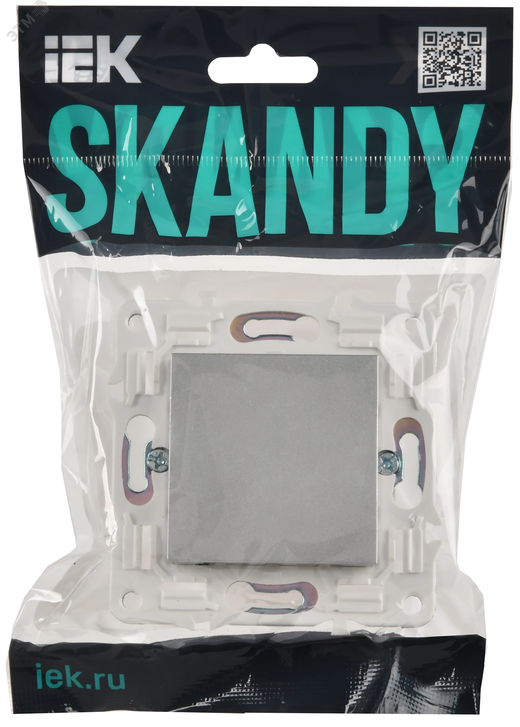 SKANDY Заглушка с суппортом SK-C01S серебряный IEK SK-PL10-K23