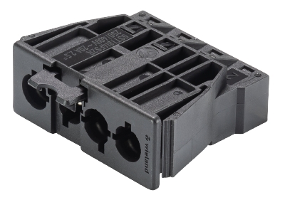 Разъем GESIS GST18i4F S2 R V SW - Вилочный разъем в панель, 4 полюса, пружинная фиксация, номинальные характеристики: 250/400V, 20A, цвет: черный, серия gesis GST18i4