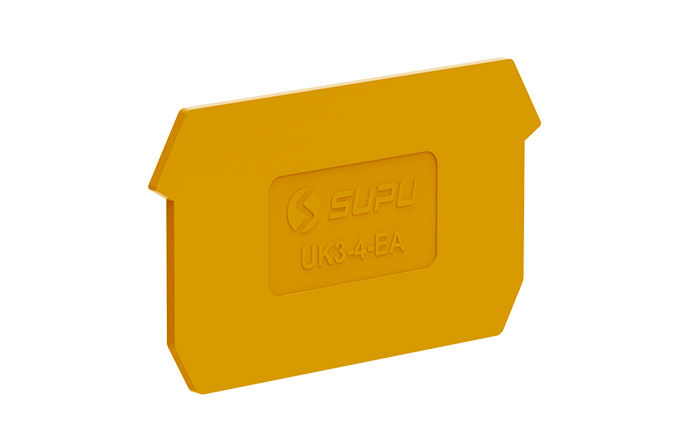 Торцевая крышка 303142 - Торцевая крышка для клемм UK2.5 2-2, цвет: оранжевый