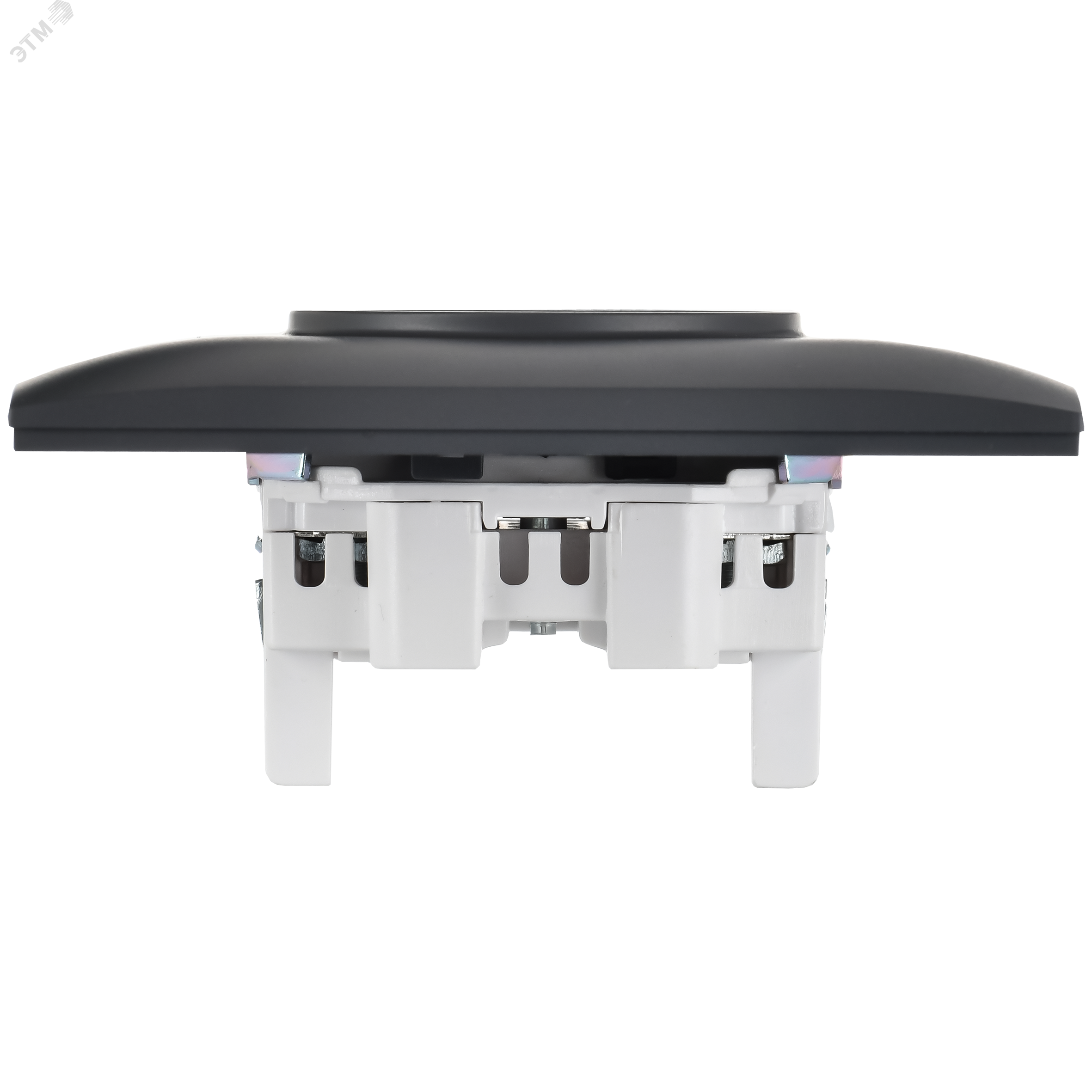 SKANDY Розетка 2-местная без заземления с защитными шторками 10А в сборе SK-R09T титан IEK SK-R23-10-K48-F