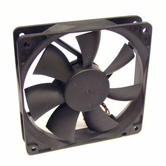 RQD 12025MS 12VDC - Вентилятор 12В 120x120х25мм, 2200 об/мин., 136м3/час, 34дБ, подшипник скольжения, тип вывода - провод