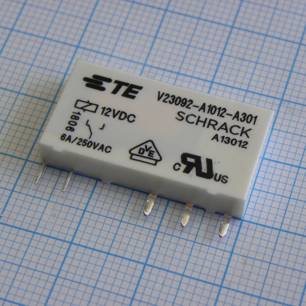 1393236-7 - Реле, Конфиг: 1C; Uкатушки: 12 В; DC; Мощность катушки (max): 170 мВт; контакты: 6 А; UAC: 250 В