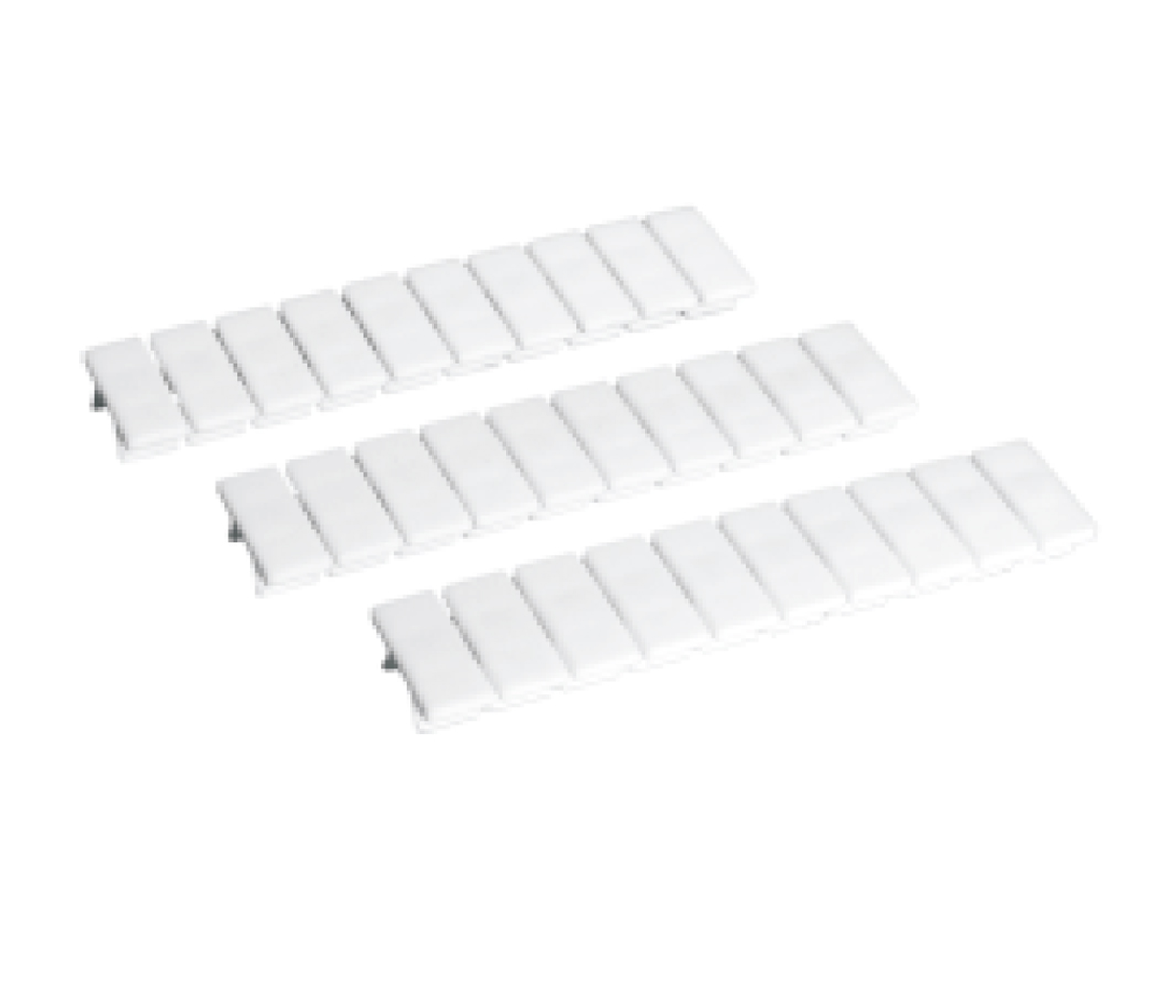 Маркировочные шильдики UZB 5V-10 - Маркировочне шильдики (полоска 10 шильдиков), для клемм UKJ-2.5V, чистая, цвет: белый