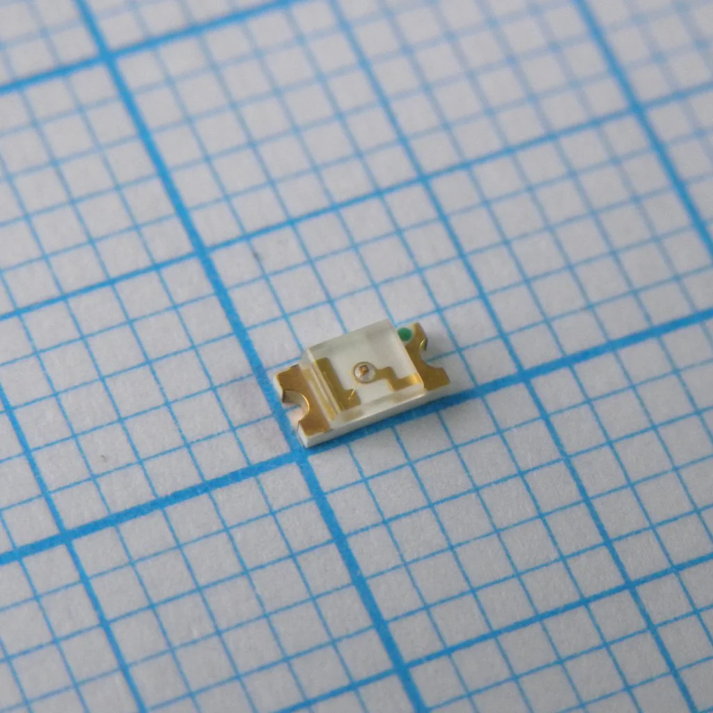 FYLS-1206GC - Светодиод smd 3,2х1,6мм/зеленый/525нм/20мкд/прозрачный/140°