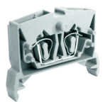 Клемма MINI UJ5-2.5WE - Мини клемма, серия E, тип фиксации провода: пружинный, номинальное сечение: 2,5 мм кв., 24A, 800V, ширина: 6 мм, цвет: серый, стандарт GB/T14048.1, тип монтажа: DIN 35