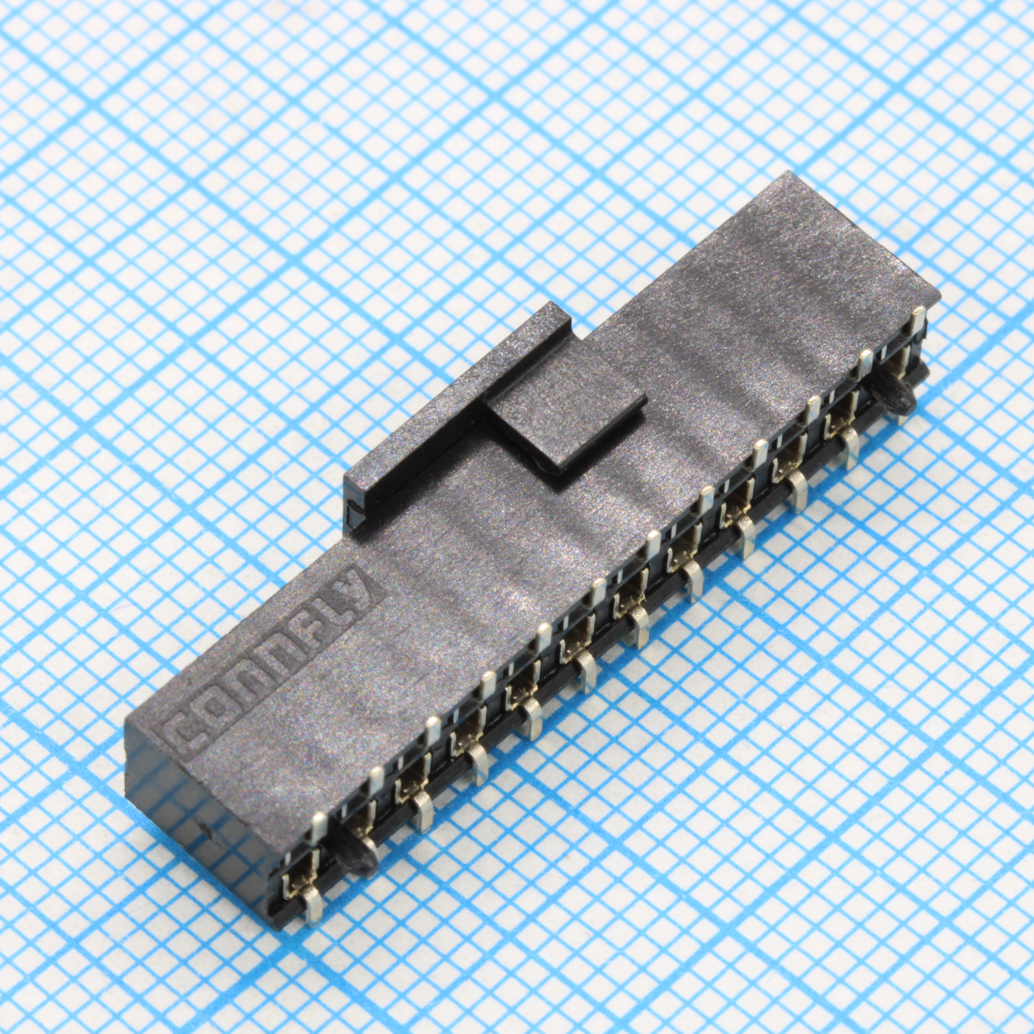 DS1023-11-2X12B8SRS - Гнездо на плату SMD 2x12 конт., шаг 2.54мм, высота 7.4мм, позолоч.