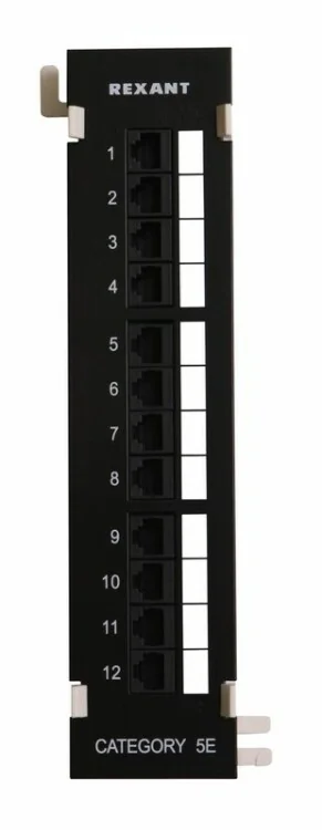 Панель коммутационная настенная, 12 портов, UTP, RJ-45, CAT 5e 04-0020