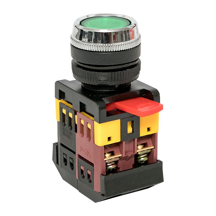 Кнопка ABLFS-22 с подсветкой зел. NO+NC 230В PROxima ablfs-22-g