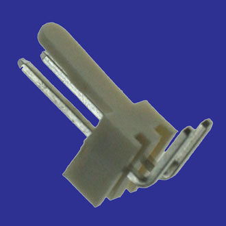 WF-02R PITCH 2.54MM - Разъем типа провод-плата, вилка угловая, шаг 2.54 мм, 2 контакта.