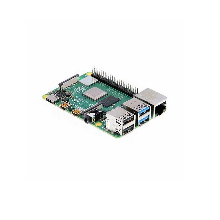 Raspberry Pi 4 model B 4Gb - Одноплатный компьютер BCM2711(Cortex-A72) 1.5 GHz/4 Gb RAM/Micro SD/2*USB3.0 + 2*USB2.0/GLAN/Wifi 2.4 GHz + 5.0 GHz IEEE 802.11b/g/n/ac/Bluetooth 5.0 + BLE/2*micro HDMI/питание 5.1В 3А через USB Type C или GPIO, поддержка PoE