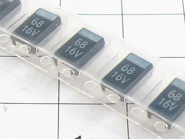 ЧИП тантал. 68мкФ 16В 20% тип D