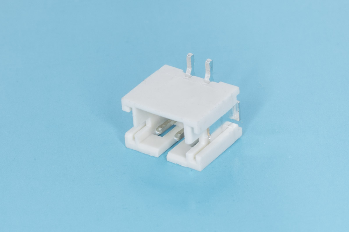 MW-2S - Разъем питания 2 контакта, вилка на плату, поверхностный монтаж, шаг 2мм