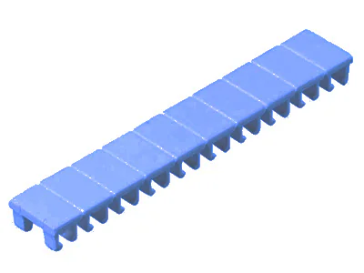 Шильдик 9705 A / 5 / 10 BLUE - Маркировка для клемм сечением 2,5 мм.кв., шириной 5 мм, 10 шильдиков, синяя, чистая