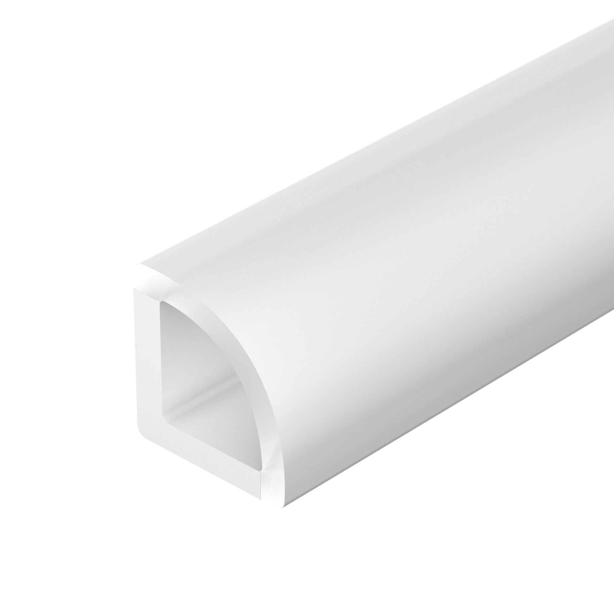 Профиль WPH-KANT-H10-2000 OPAL 023301 - Цельнолитой пластиковый профиль со встроенным матовым экраном. Материал - PC. Для лент и линеек шириной до 6 мм (по стороне) или до 8 мм (по диагонали). Размер 2000*10.2*10.3 мм Класс пылевлагозащиты – IP65 (при соб