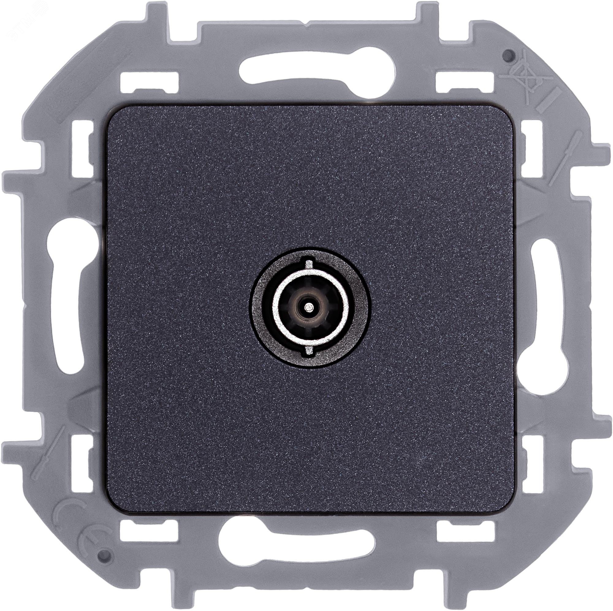 Розетка телевизионная оконечная TV Inspiria 10дБ 5-862мГц механизм антрацит Leg 673873