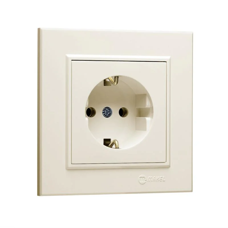 Розетка 1-м СП Karea 16А IP20 с/з крем. 56010028