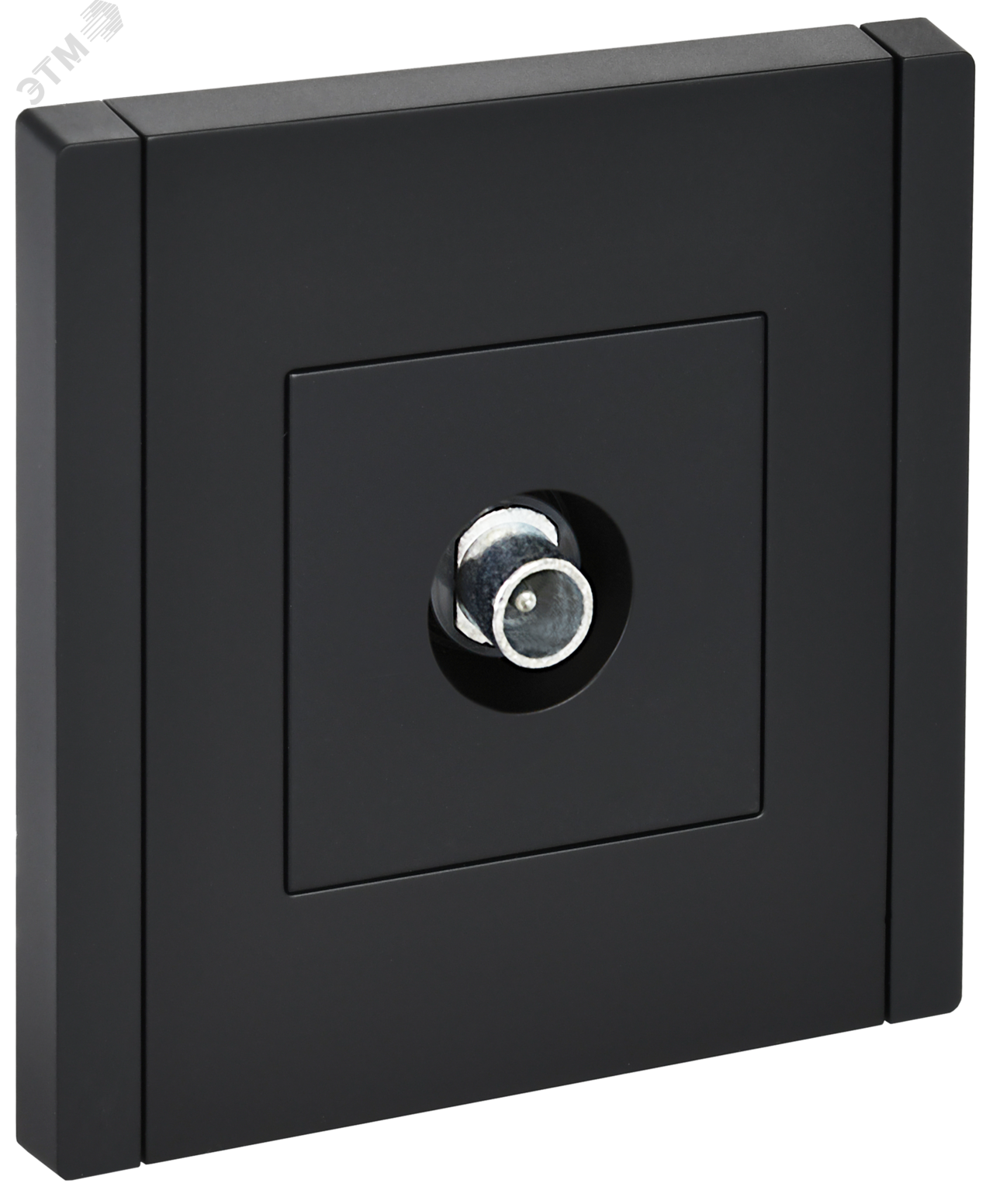 FORTE&PIANO Розетка TV проходная FP129 черный IEK FP-A10-P-K02