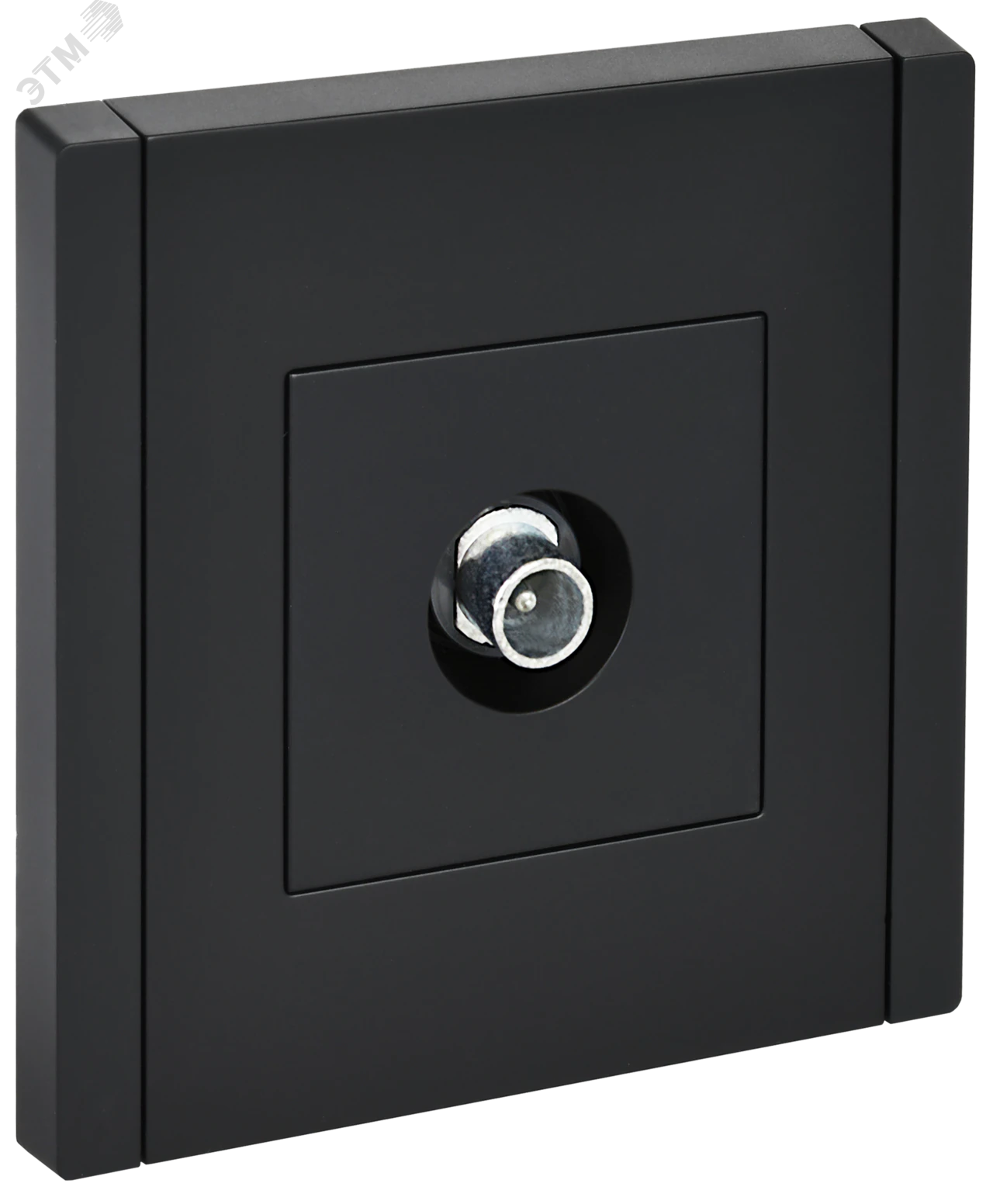 FORTE&PIANO Розетка TV проходная FP129 черный IEK FP-A10-P-K02