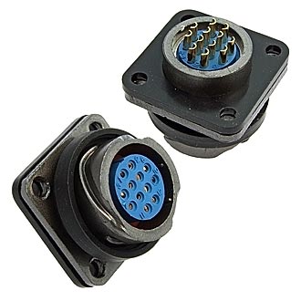 FQ18-12PIN ZK - Блочная розетка, 12 контактов