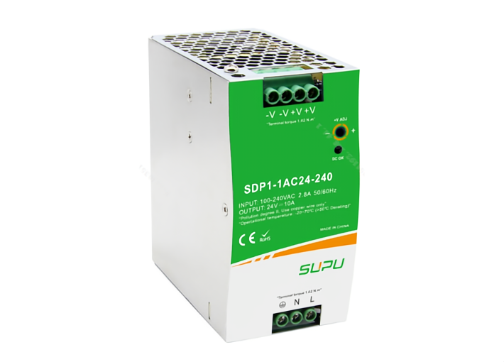 Источник питания SDP1-1AC24-240 - Источник питания, однофазный, 24VDC / 10A, 240 W; диапазон входных напряжений: 96 - 264VAC; габариты (мм): 125.2x113.5x63, монтаж: на DIN рейку