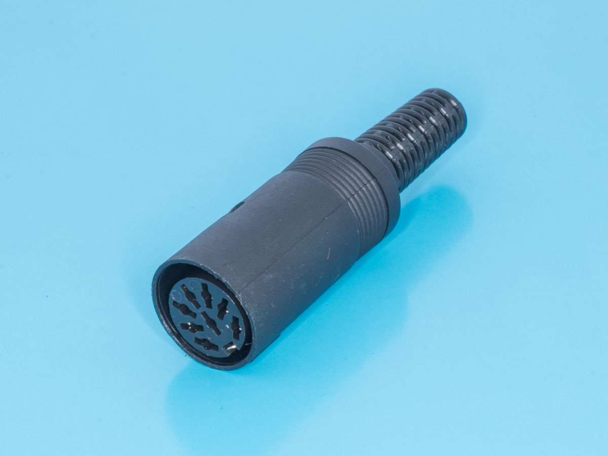 DN-8F2 - Гнездо DIN 8 контатков на кабель, 41 градус