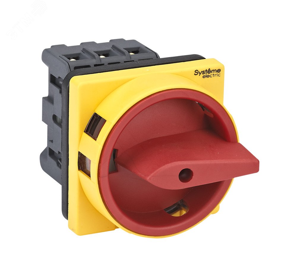 ВЫКЛЮЧАТЕЛЬ-РАЗЪЕДИНИТЕЛЬ 3P 25A С КРАСНОЙ РУКОЯТКОЙ НА ДВЕРЦУ 4 ВИНТАМИ MSD25310R