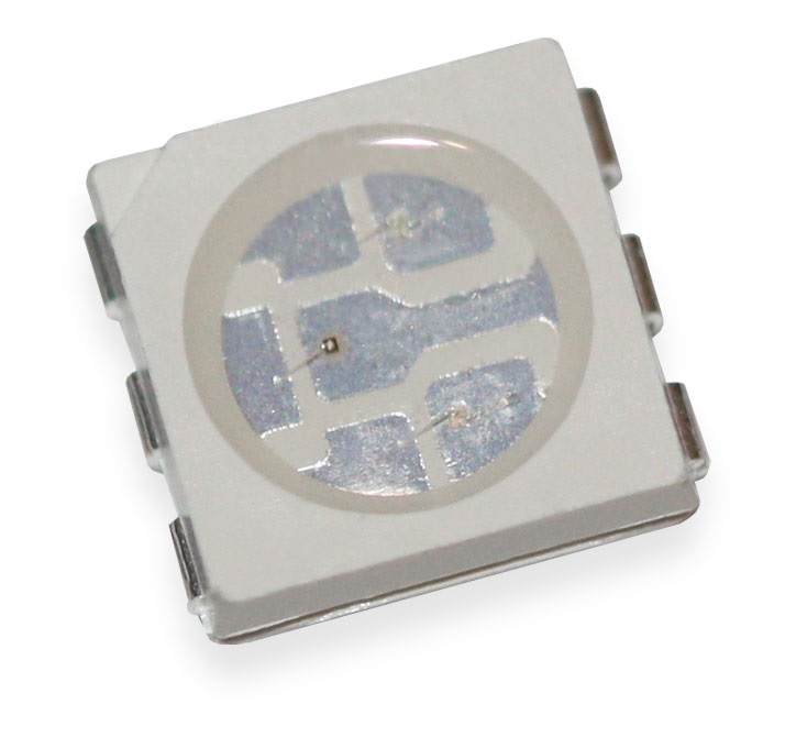 HL-AF-5060U79GS8FH271BC-S1-THL-R - Светодиод SMD RGB / R:622нм, G:520нм, B:469нм/ 2.1В-3.1В/ R:610мКд, G:1300мКд, B:270мКд при 20мА максимальный ток 30мА угол 120°