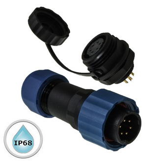 SZC16 6P-M-FB - Разъём герметичный SZC16 6P-M-FB, 6 контактов