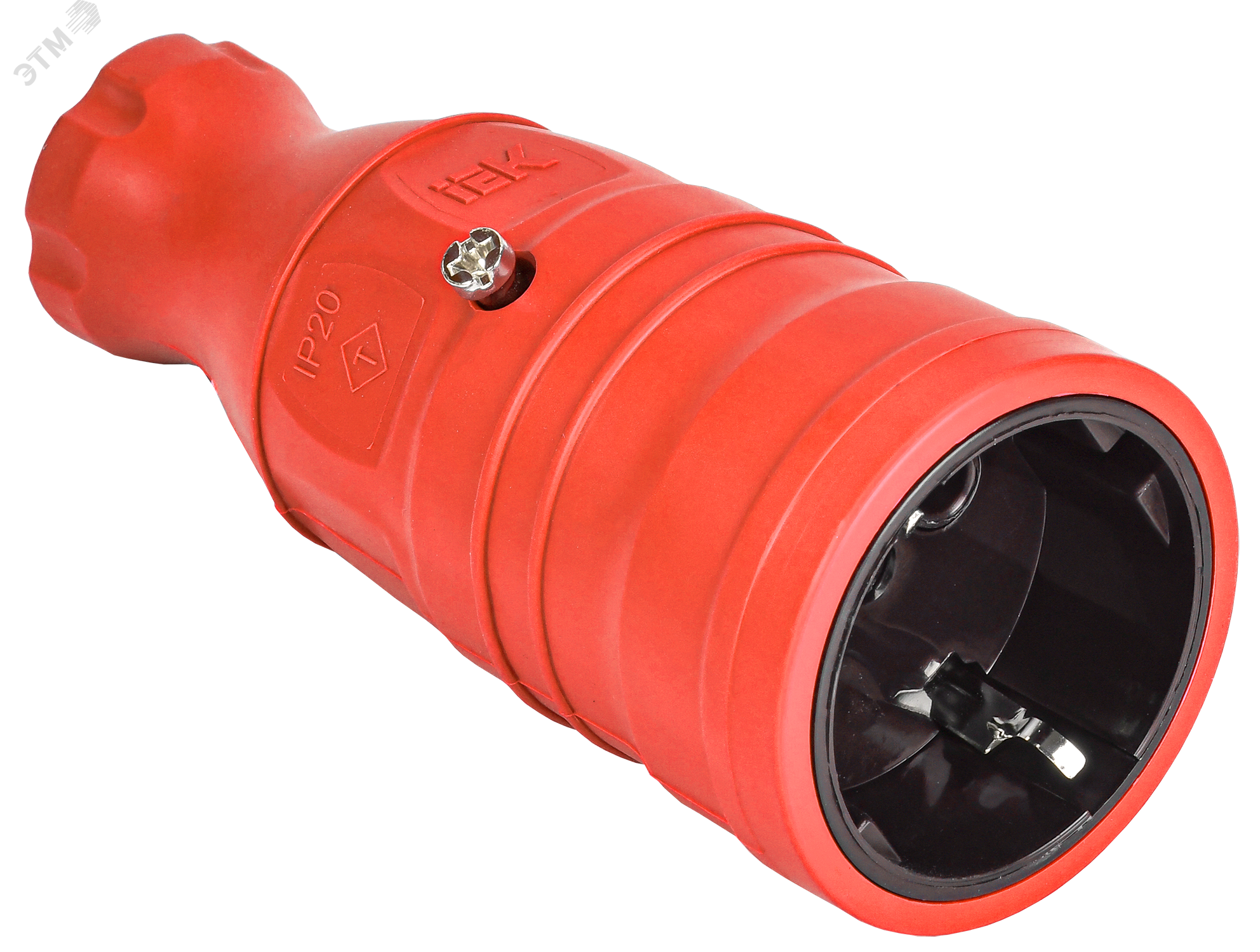 OMEGA Розетка переносная РБп14-1-0м IP20 красная OM-KR20-16-20-P1-00-K04