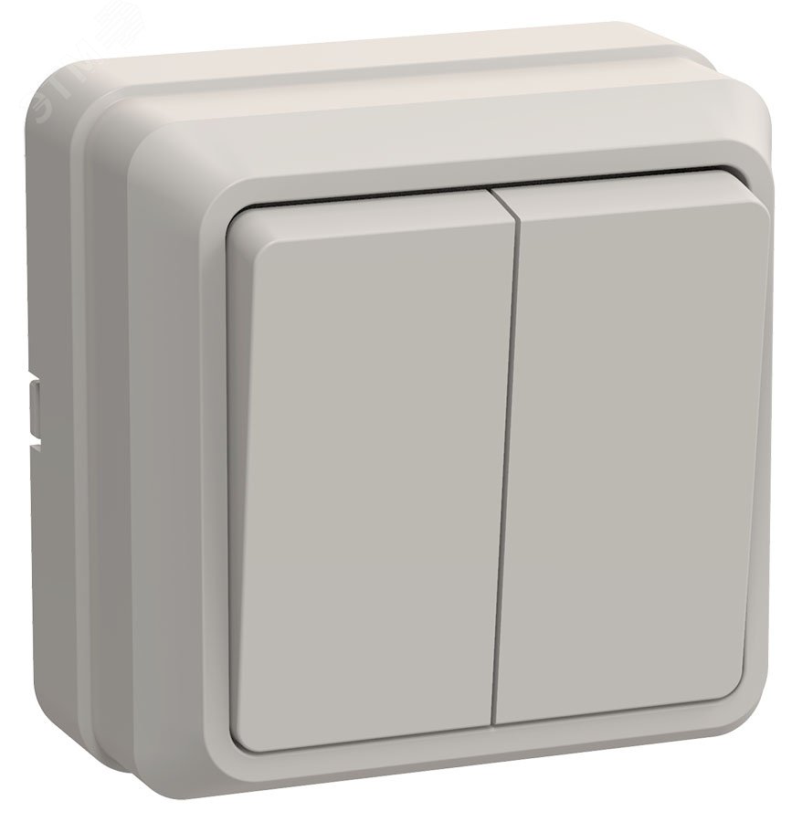 Выключатель 2-кл. ОП Октава 10А IP20 ВС20-2-0-ОКм крем. EVO20-K33-10-DC