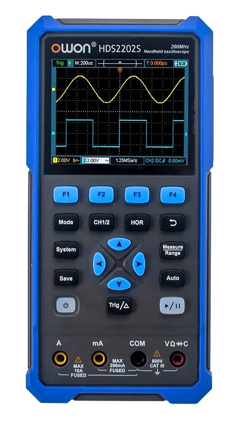 HDS2202S - Портативный осциллограф 2х200 МГц с генератором