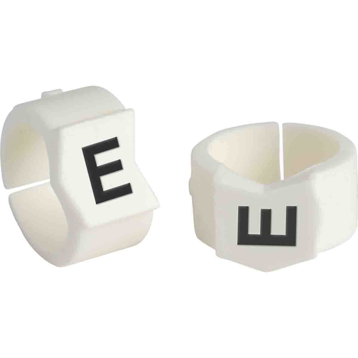 brd133614 - SCN-45-E клипсы белые, 50шт/упак, для провода 11,2-15,0мм диаметра, легенда E