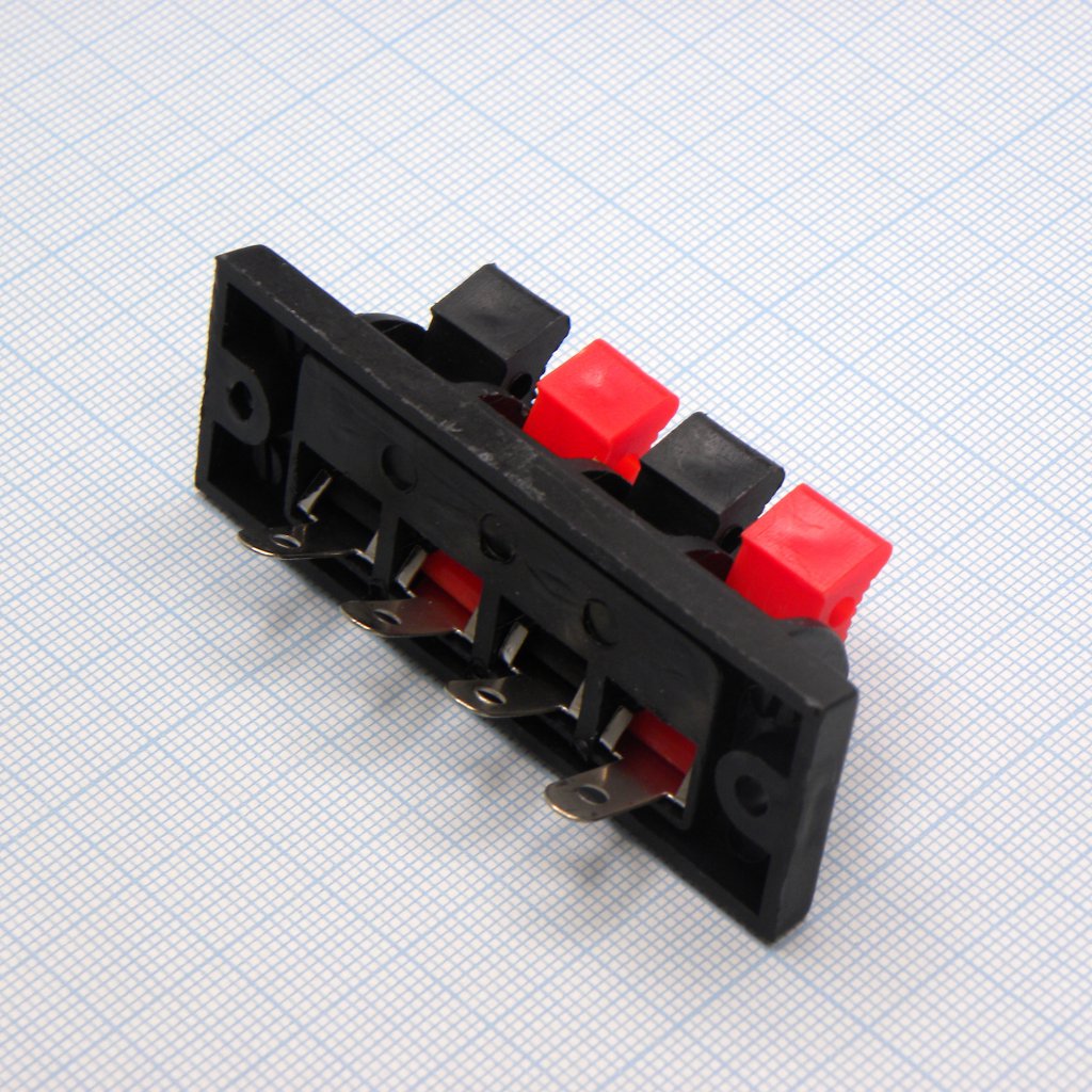 Зажим 4 конт. с фланцем - терминал