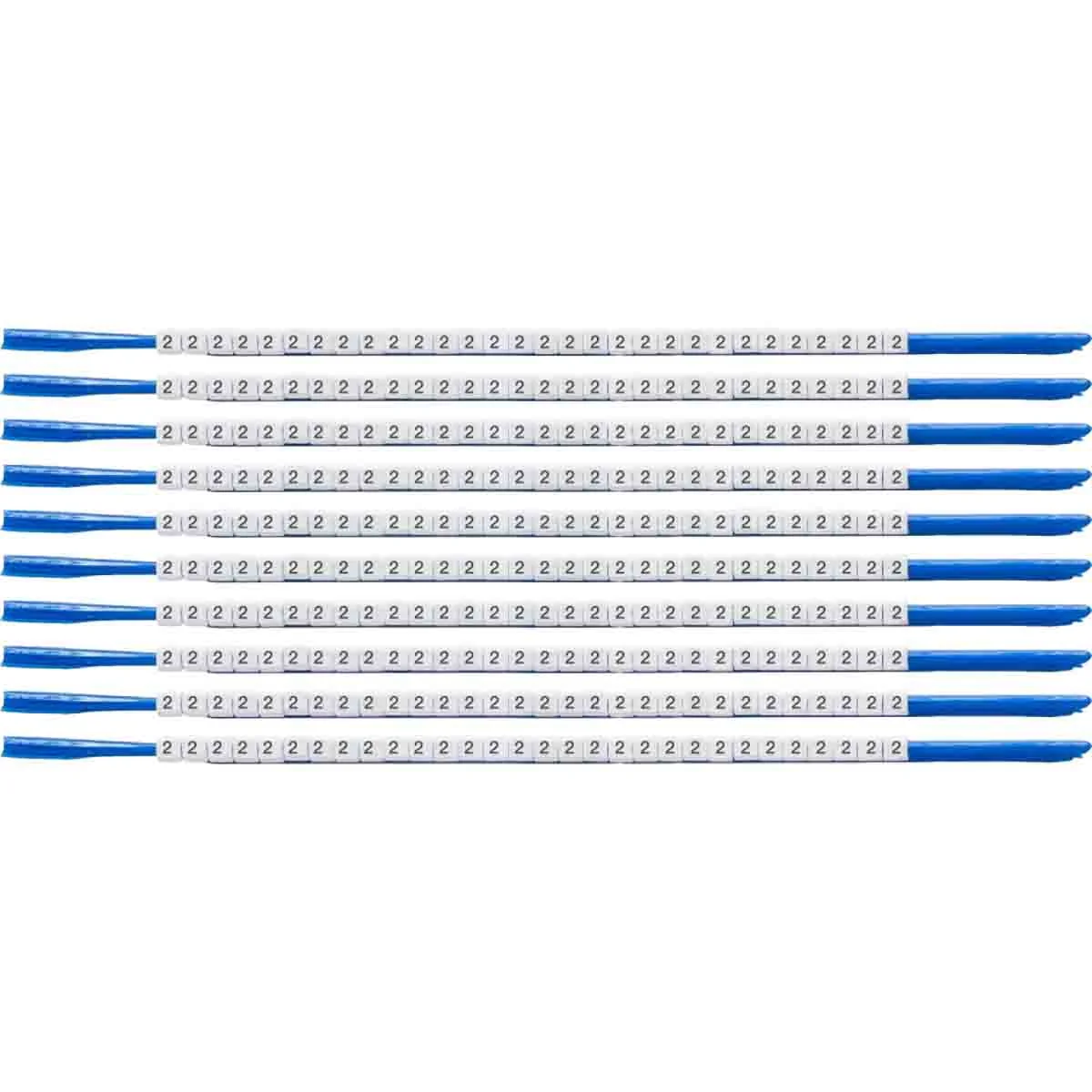 brd133002 - SCN-07-2 клипсы белые, 300шт/упак, для провода 1,9-2,4мм диаметра, легенда 2